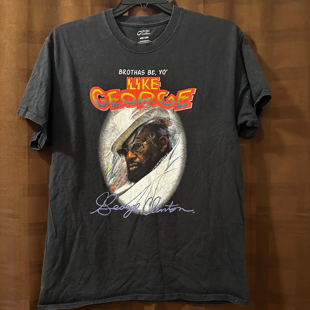 George Clinton Concert Black Tee size large